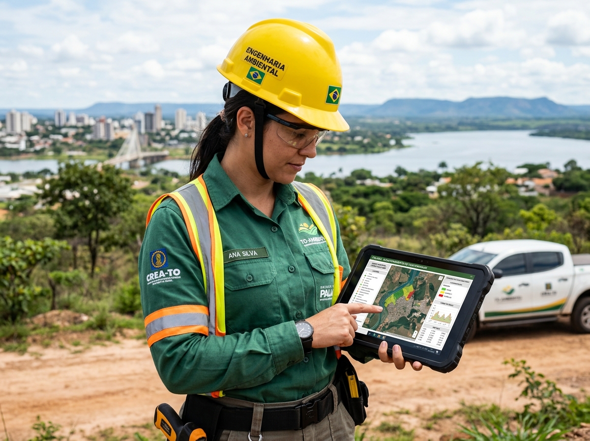 Vistoria técnica da Bandeira Engenharia em Palmas Tocantins